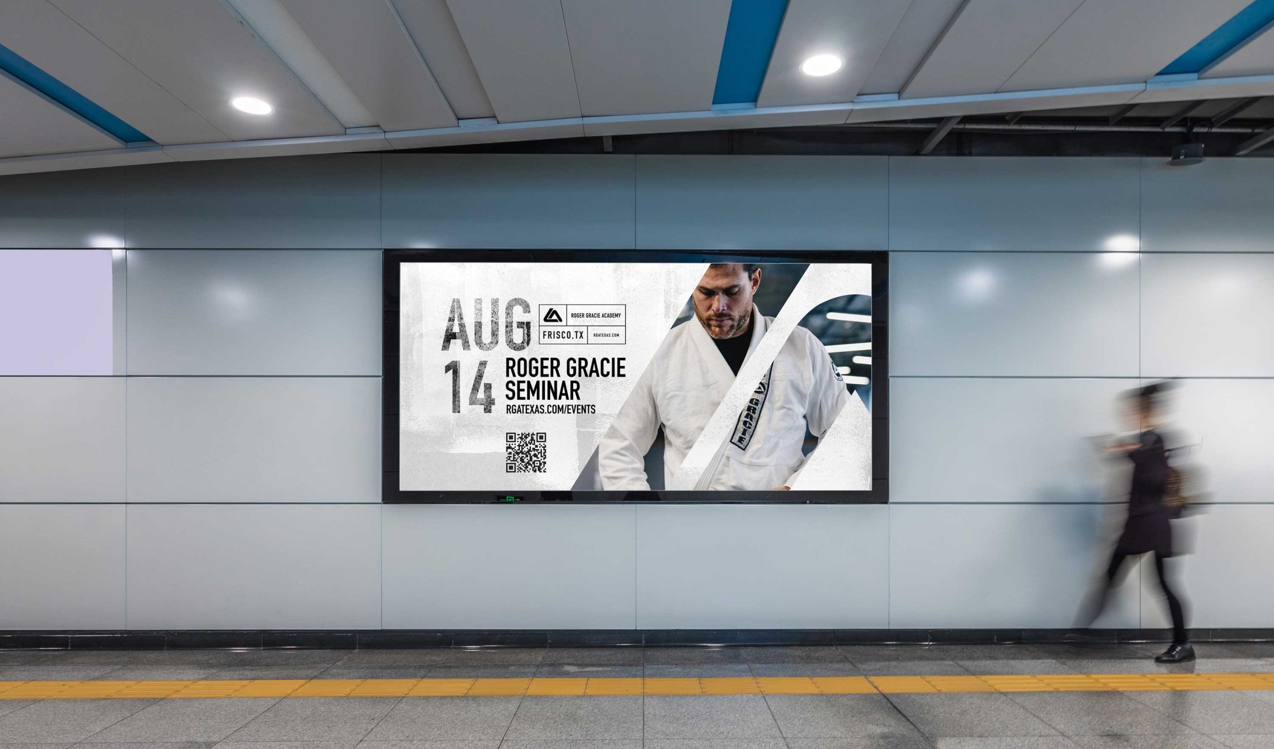 Roger Gracie Academy — Content on rotating screens (1)